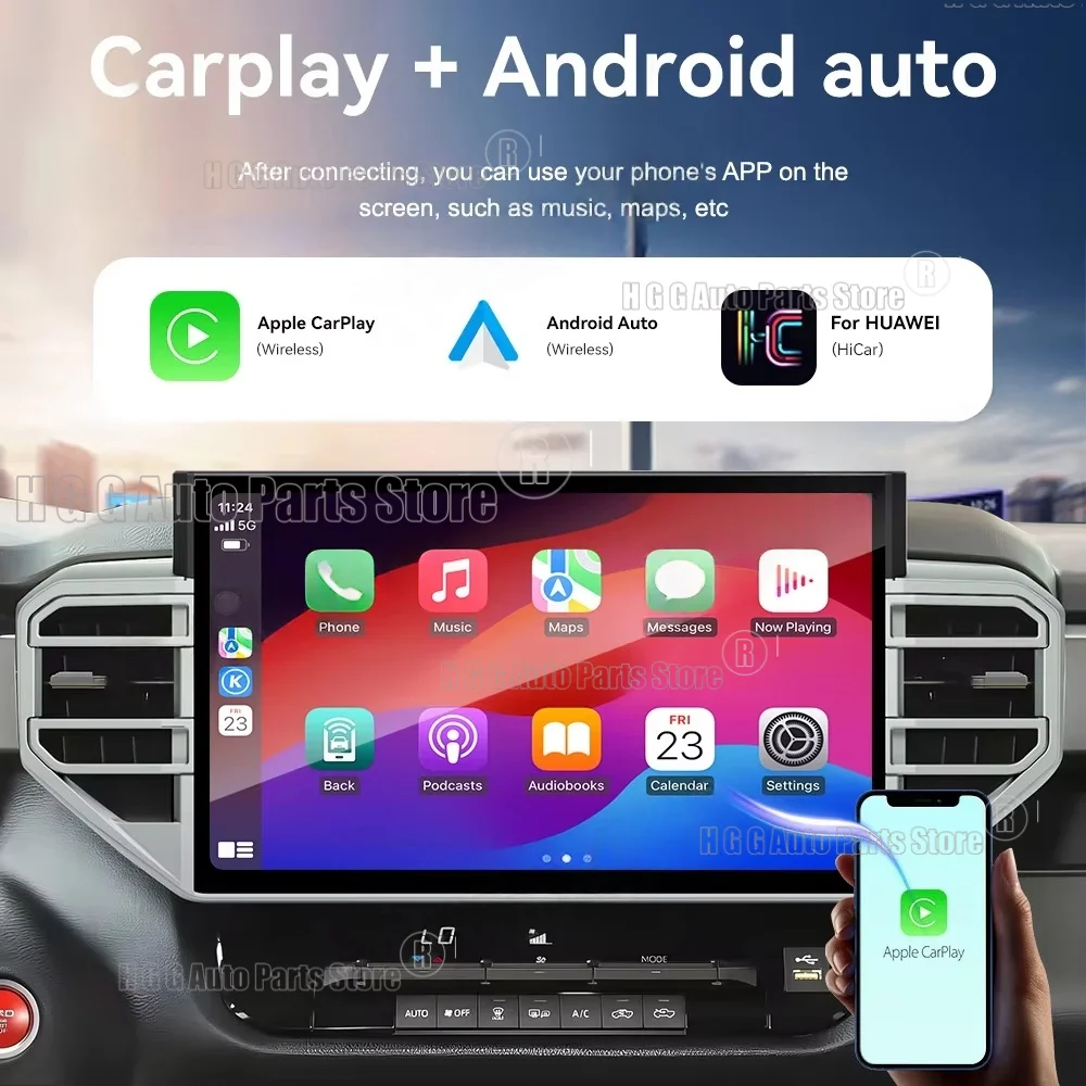 Автомагнитола jo Car 14.6 дюймов для Toyota Tundra Sequoia 2020-2025 на Android 13, мультимедийный плеер, GPS-навигация, беспроводной Android
Автомагнитола jo Car 14.6 дюймов для Toyota Tundra Sequoia 2020-2025 на Android 13, мультимедийный плеер, GPS-навигация, беспроводной Android