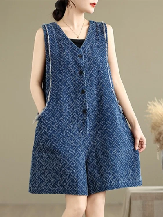 Джинсовые брюки с художественным потертостем и вышивкой, женские комбинезоны большого размера на пуговицах с v-образным вырезом, универсальные широкие брюки, пять четвертей... 
Джинсовые брюки с художественным потертостем и вышивкой, женские комбинезоны большого размера на пуговицах с v-образным вырезом, универсальные широкие брюки, пять четвертей...