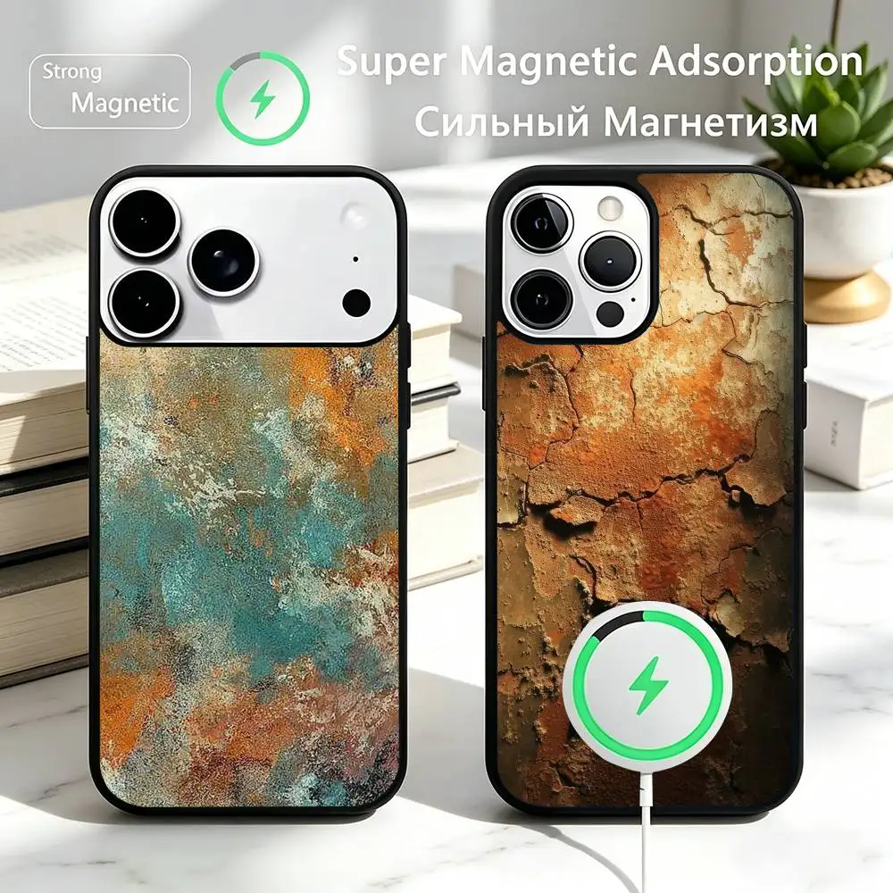 Industrial Style Retro Rusty Phone Case For iPhone17,16,15,14,13,12,11 Plus,Pro Magnetic For Magsafe Wireless Charging
Industrial Style Retro Rusty Phone Case For iPhone17,16,15,14,13,12,11 Plus,Pro Magnetic For Magsafe Wireless Charging