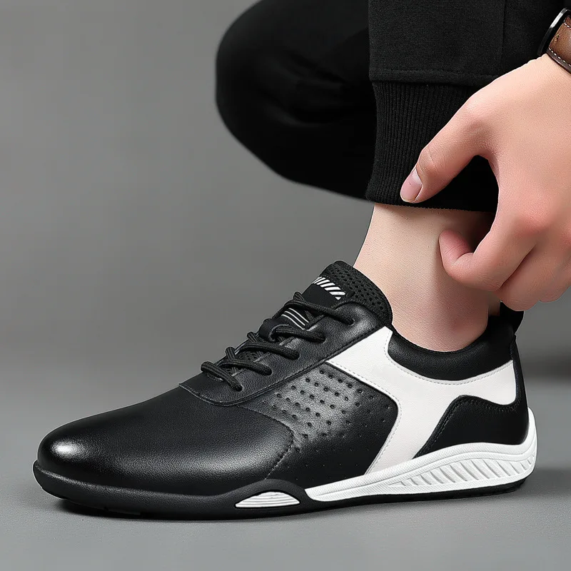 New Shoes for Men Leather Casual Shoes Fashion Leisure Sport Shoes Street Cool Lace-up Sneakers
New Shoes for Men Leather Casual Shoes Fashion Leisure Sport Shoes Street Cool Lace-up Sneakers