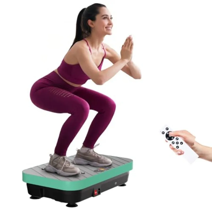 Home fitness vibration plate machine for weight loss and lymphatic drainage: 400lbs capacity shake platform black ABS plastic c
Home fitness vibration plate machine for weight loss and lymphatic drainage: 400lbs capacity shake platform black ABS plastic c