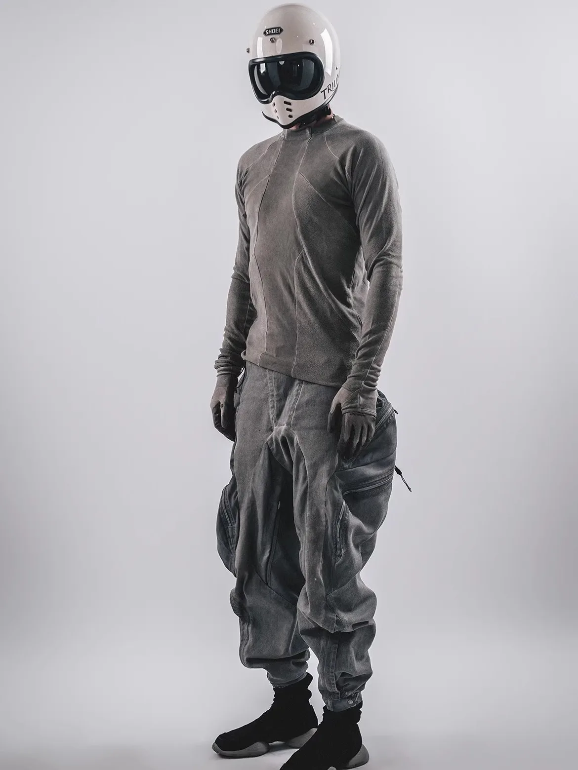 Deconstructing Stitching Washed and Worn Stretch Keep Warm Long Sleeve Wasteland Style Mechanical Outer Wear Underwear T-shirt
Deconstructing Stitching Washed and Worn Stretch Keep Warm Long Sleeve Wasteland Style Mechanical Outer Wear Underwear T-shirt
