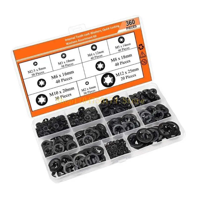 360 шт., 9 размеров, сменные стопорные шайбы с внутренним зубом и звездой, быстродействующие стопорные шайбы, удерживающие лидер
360 шт., 9 размеров, сменные стопорные шайбы с внутренним зубом и звездой, быстродействующие стопорные шайбы, удерживающие лидер