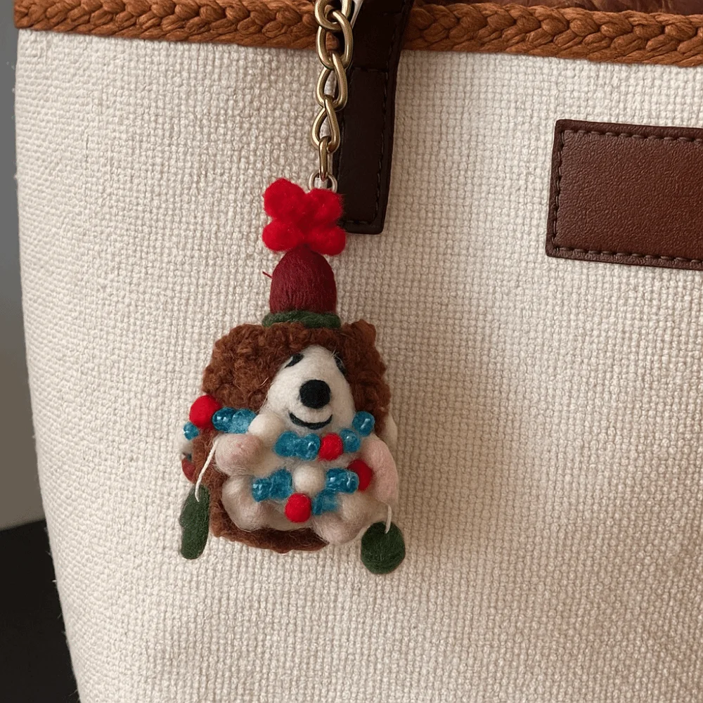 Funny Puppy Wool Felt Animal Pendant Bird Dog Rabbit Keyring Hedgehog Animal Doll Cartoon Keychain Unisex
Funny Puppy Wool Felt Animal Pendant Bird Dog Rabbit Keyring Hedgehog Animal Doll Cartoon Keychain Unisex