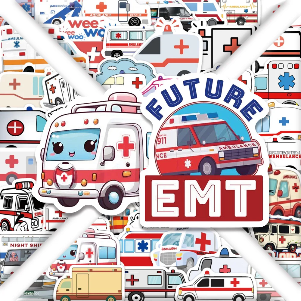 10/60PCS Cartoon Ambulance Sticker Doodle Fun Decorative Pencil Case Laptop Desk Scrapbook Bicycle Waterproof Decal Toys
10/60PCS Cartoon Ambulance Sticker Doodle Fun Decorative Pencil Case Laptop Desk Scrapbook Bicycle Waterproof Decal Toys