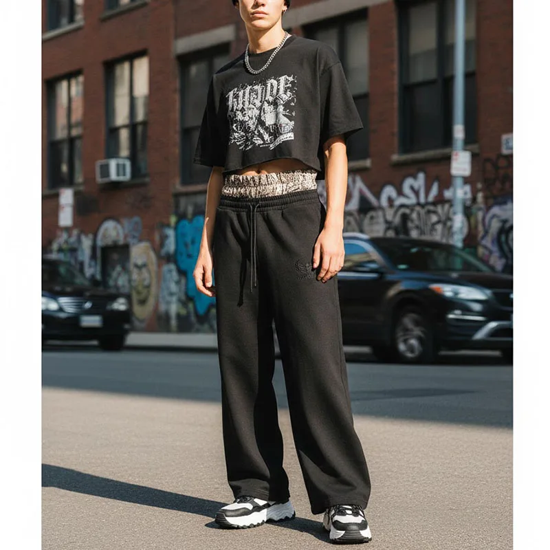 OVERSIZE Брюки для мытья полов в стиле хип-хоп Мужские спортивные штаны с высокой талией и High Street Y2K Свободные повседневные брюки весной и осенью
OVERSIZE Брюки для мытья полов в стиле хип-хоп Мужские спортивные штаны с высокой талией и High Street Y2K Свободные повседневные брюки весной и осенью