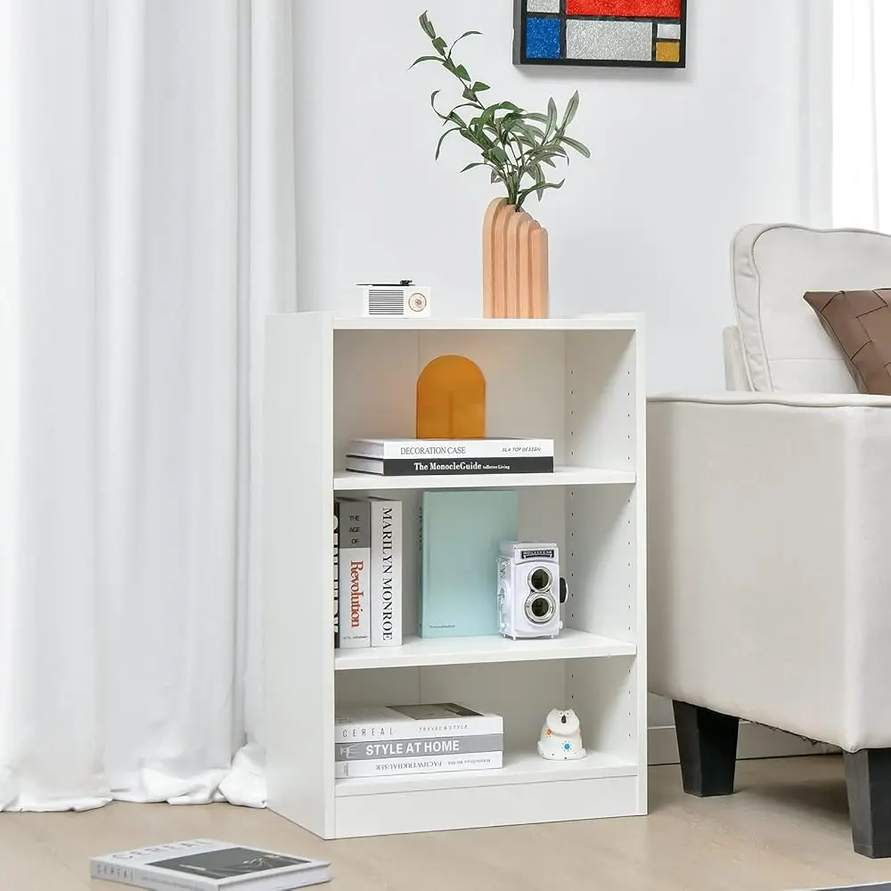 3-Cube Bookcase White - 3-Tier Modern White Open Bookshelf With Adjustable Shelves, Anti-Tipping Device, Small Wood Cube
3-Cube Bookcase White - 3-Tier Modern White Open Bookshelf With Adjustable Shelves, Anti-Tipping Device, Small Wood Cube