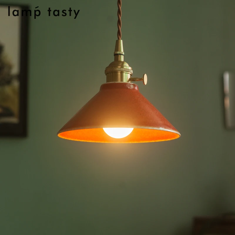Red glazed tea room ceramic pendant light retro tea room tea table Chinese bedside dining room antique pendant light
Red glazed tea room ceramic pendant light retro tea room tea table Chinese bedside dining room antique pendant light