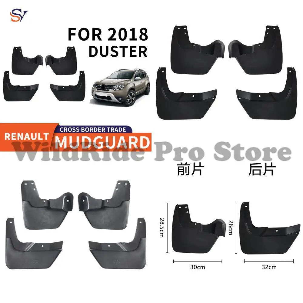 Front & Rear Mud Flaps for 2018 Dongfeng Renault DUSTER Easy Installation PP Rubber Material Tire Fenders Protection
Front & Rear Mud Flaps for 2018 Dongfeng Renault DUSTER Easy Installation PP Rubber Material Tire Fenders Protection