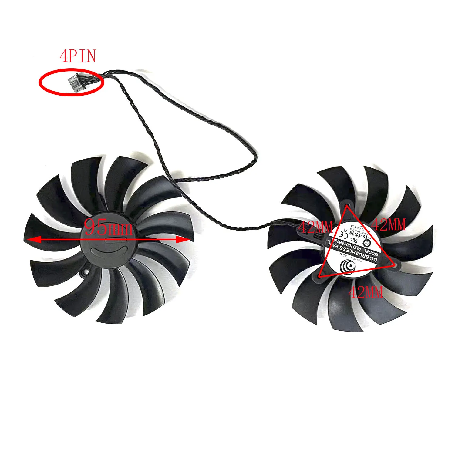 For EVGA GTX1080 1070TI 1070 ICX graphics card cooling 4PIN 95MM PLD10015B12HH
For EVGA GTX1080 1070TI 1070 ICX graphics card cooling 4PIN 95MM PLD10015B12HH