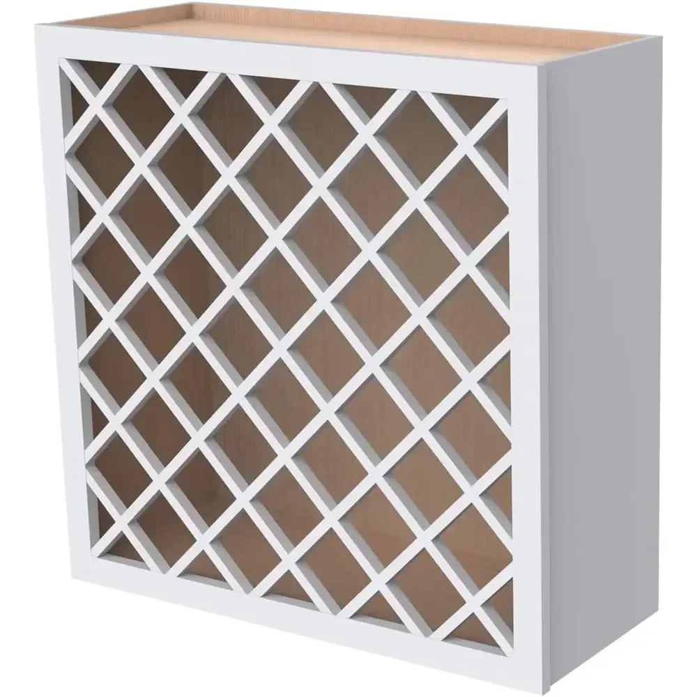 Real Wood RTA Wine Rack Wall Cabinet with Lattice Design - Storage for Bottles, Bar, Pantry, Wine Cellar - Mocha Finish, 24W x 1
Real Wood RTA Wine Rack Wall Cabinet with Lattice Design - Storage for Bottles, Bar, Pantry, Wine Cellar - Mocha Finish, 24W x 1