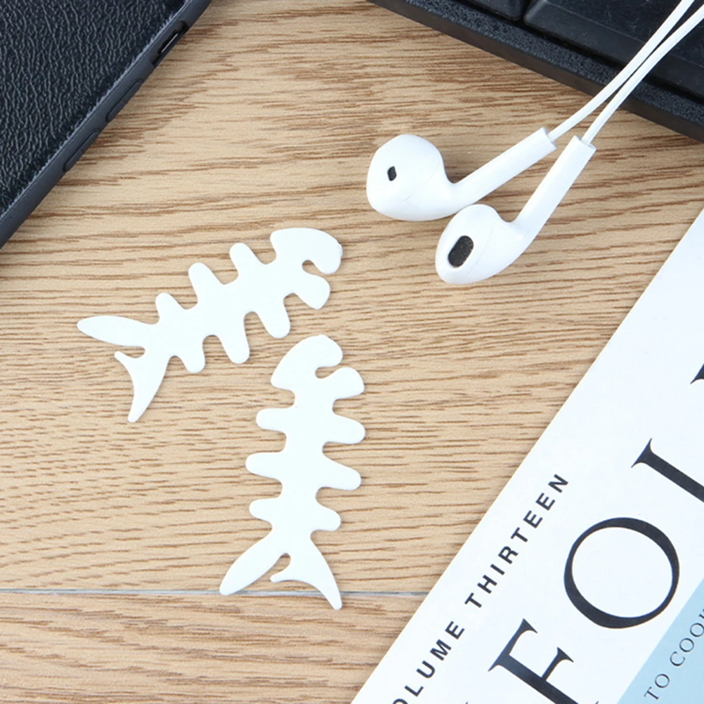 200Pcs Creative Fish Bone Cable Winder Tangle Free Earphone Line Organizer Durable Silicone Wire Holder Random Color
200Pcs Creative Fish Bone Cable Winder Tangle Free Earphone Line Organizer Durable Silicone Wire Holder Random Color