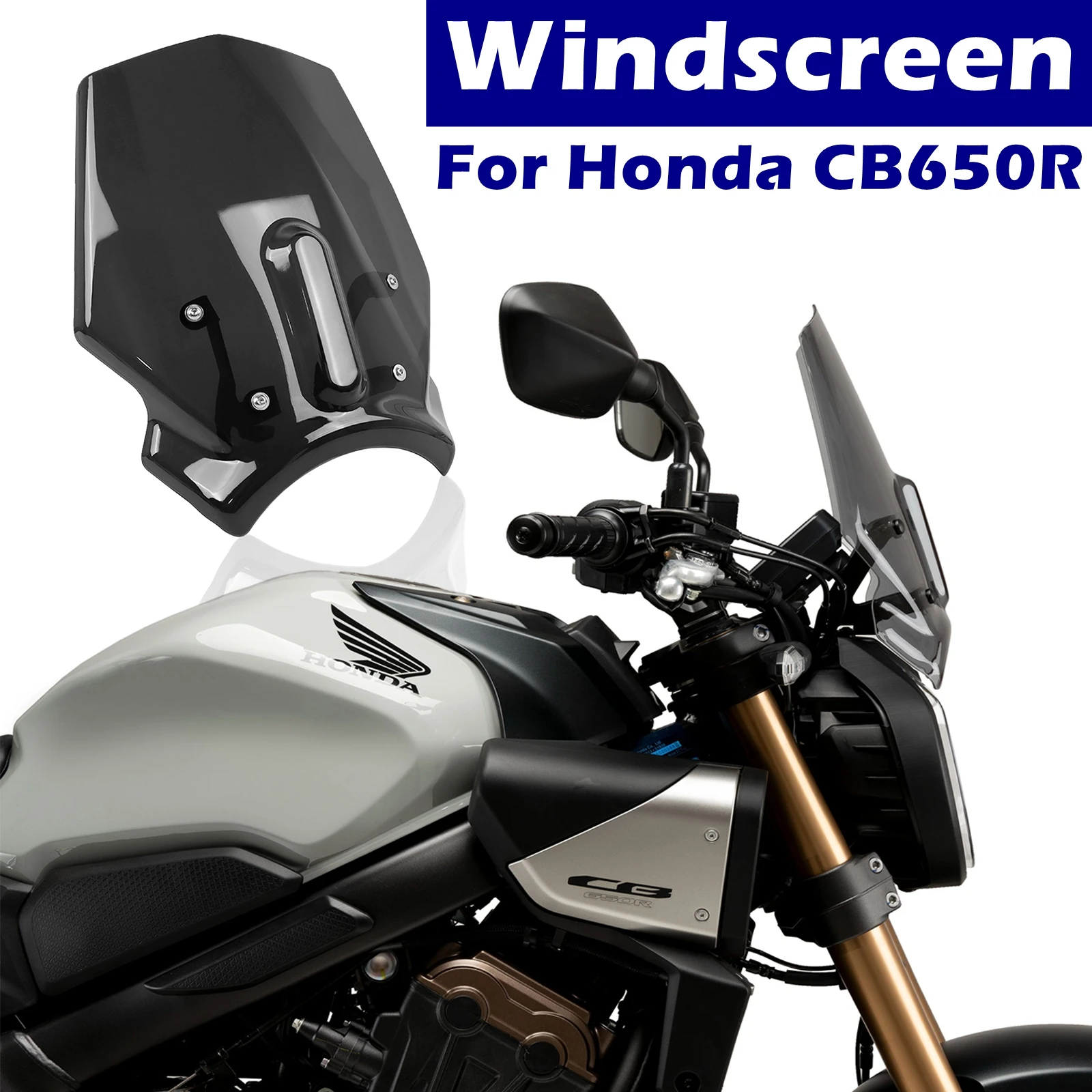 Windshield For Honda CB650R 2024 2025 Motorcycle Front Windscreen wind shield deflector Sport Cafe CB 650 R CB650 R CB 650R
Windshield For Honda CB650R 2024 2025 Motorcycle Front Windscreen wind shield deflector Sport Cafe CB 650 R CB650 R CB 650R