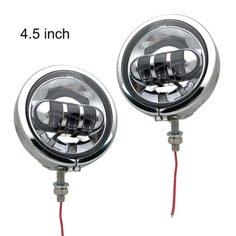 Lámparas led antiniebla de 4,5 pulgadas y 30W, soporte de montaje en anillo para faro delantero de 4-1/2 pulgadas para motocicleta FLHRC Road King Classic