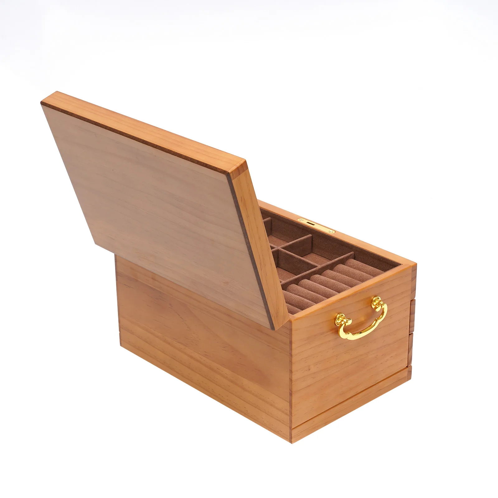 3 Layers Wooden Jewelry Storage Box Lock for Jewelries, Ring,Necklace and Watches Gift for Mom and Girlfriend Mdf+Wooden
3 Layers Wooden Jewelry Storage Box Lock for Jewelries, Ring,Necklace and Watches Gift for Mom and Girlfriend Mdf+Wooden
