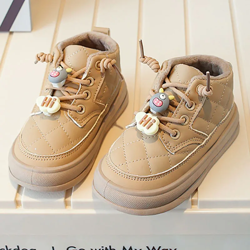 Winter Plush Boots For Children Korean Style Cute Little Girl's Snow Boots Warm Cotton Shoes For Kids Anti-slippery Boy's Boots
Winter Plush Boots For Children Korean Style Cute Little Girl's Snow Boots Warm Cotton Shoes For Kids Anti-slippery Boy's Boots
