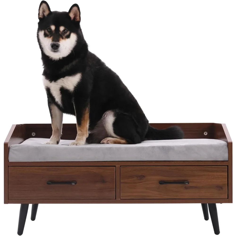 Elevated Dog Beds Frame with Mattress, Raised Wood Pet Bed Sofa Indoor for Large Medium Small Dogs Cats (Grey)
Elevated Dog Beds Frame with Mattress, Raised Wood Pet Bed Sofa Indoor for Large Medium Small Dogs Cats (Grey)