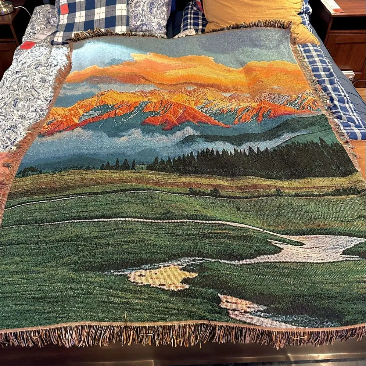 Sunlit Mountain Healing Throw - Living Room Sofa Blanket & Wall Tapestry Art, Cozy Decorative Hanging 160x130cm
Sunlit Mountain Healing Throw - Living Room Sofa Blanket & Wall Tapestry Art, Cozy Decorative Hanging 160x130cm