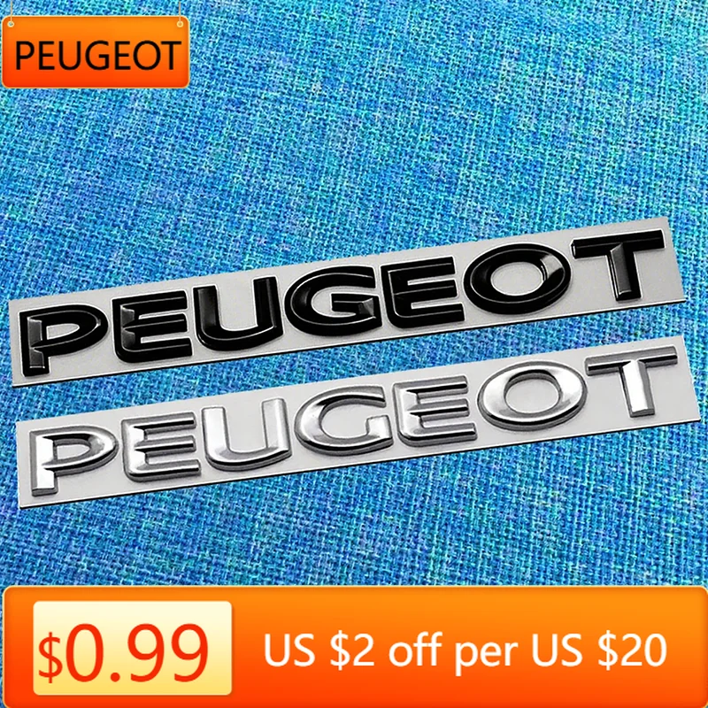 2025 Лидер продаж, 1 шт., 3D эмблема заднего багажника автомобиля PEUGEOT, наклейка с буквами, аксессуары для Peugeot 206 307 308 3008 207 208 407 408 508 2008
2025 Лидер продаж, 1 шт., 3D эмблема заднего багажника автомобиля PEUGEOT, наклейка с буквами, аксессуары для Peugeot 206 307 308 3008 207 208 407 408 508 2008