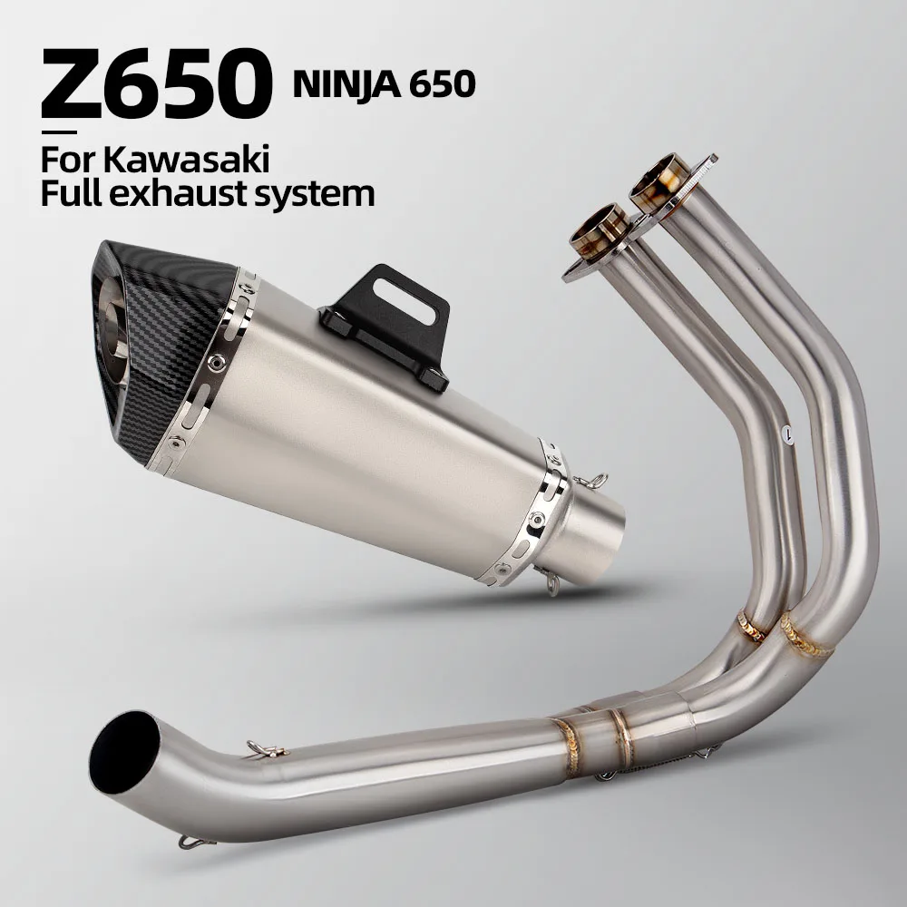 For Kawasaki Ninja650 Z650 2017-2023 motorcycle exhaust system motobike muffler tailpipe streetbike manifold accessories
For Kawasaki Ninja650 Z650 2017-2023 motorcycle exhaust system motobike muffler tailpipe streetbike manifold accessories