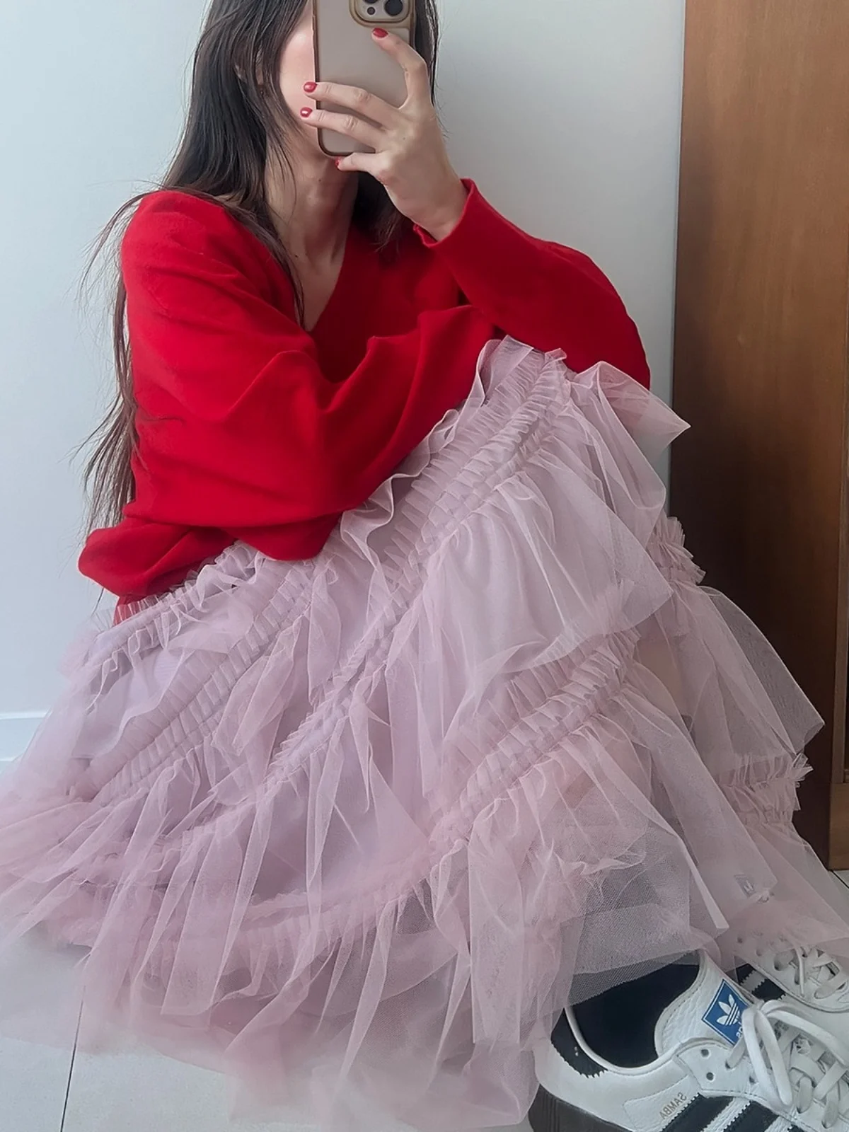 Шикарная милая кружевная длинная юбка трапециевидной формы с высокой талией, корейская модная возрастная женская юбка f-длины
Шикарная милая кружевная длинная юбка трапециевидной формы с высокой талией, корейская модная возрастная женская юбка f-длины