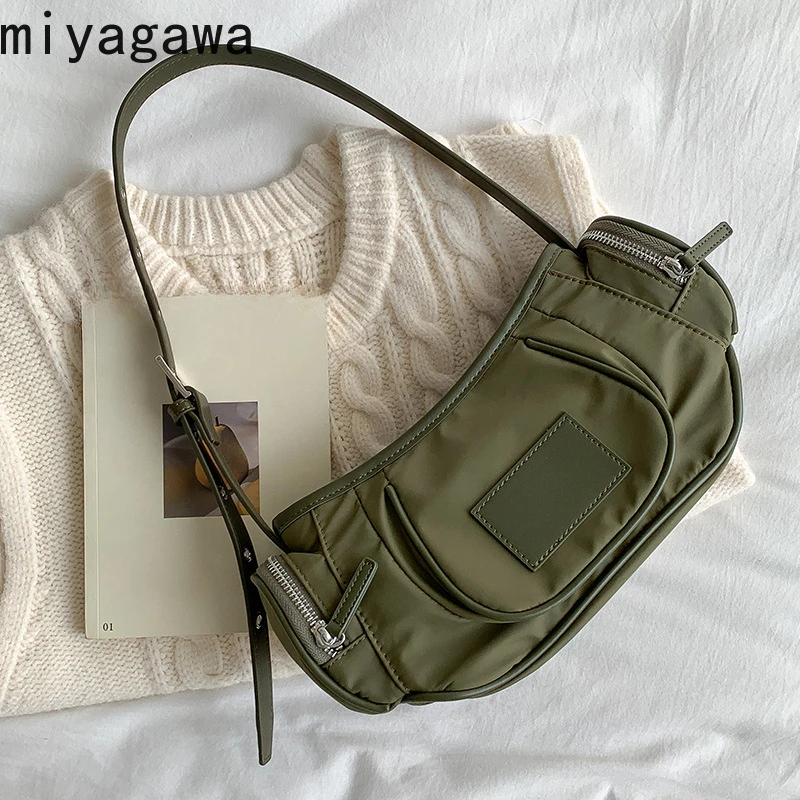 Miyagawa Korean Niche Underarm Bag Nylon Elegant Handbag Women's 2024 New Fashion Versatile Shoulder Bags
Miyagawa Korean Niche Underarm Bag Nylon Elegant Handbag Women's 2024 New Fashion Versatile Shoulder Bags