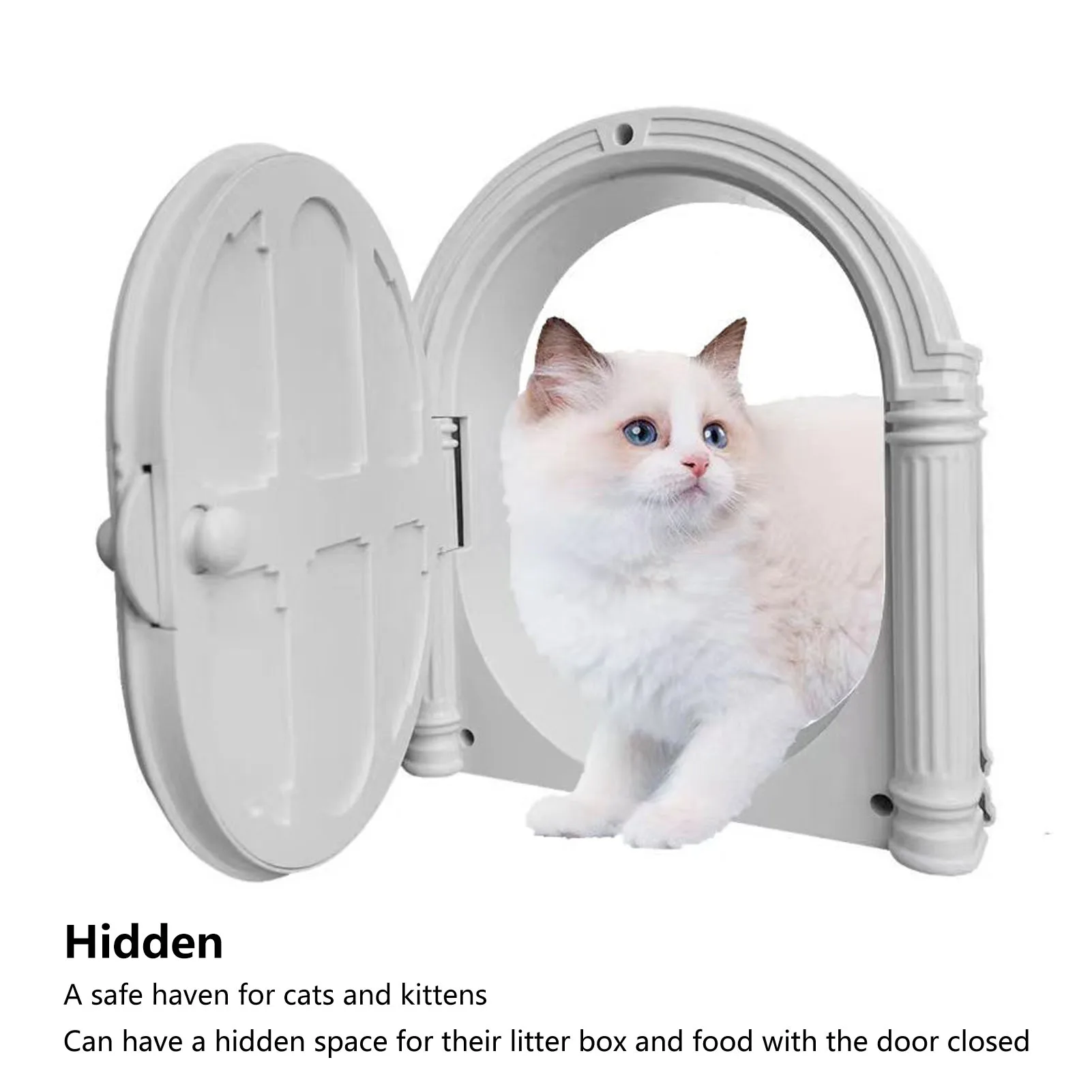 Arched Cat Door ABS Easy DIY Installation Safe Durable Flapless Pet Interior Door For Cats Puppy White
Arched Cat Door ABS Easy DIY Installation Safe Durable Flapless Pet Interior Door For Cats Puppy White