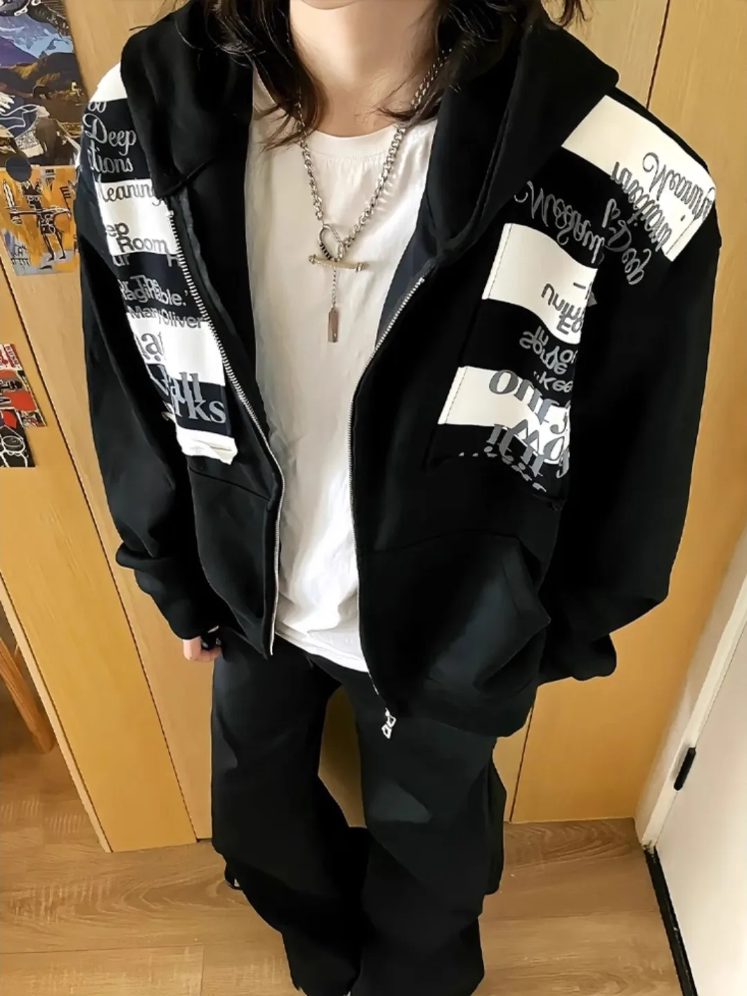 Bla Printed Letter Embroidery Hoodie Cardigan Men's Comfortable Loose Fit Long Sve Sweatirt Autumn Faion Streetwear
Bla Printed Letter Embroidery Hoodie Cardigan Men's Comfortable Loose Fit Long Sve Sweatirt Autumn Faion Streetwear