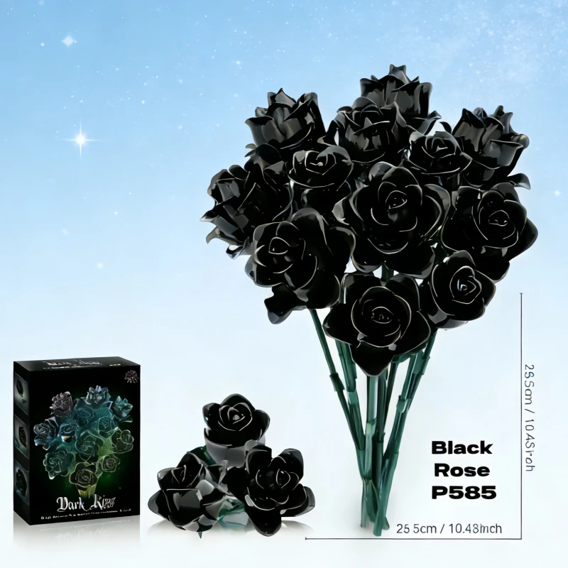 Готический букет из строительных блоков «Черная роза», 585 деталей — креативные детские игрушки, изысканное украшение для дома и праздничный подарок
Готический букет из строительных блоков «Черная роза», 585 деталей — креативные детские игрушки, изысканное украшение для дома и праздничный подарок