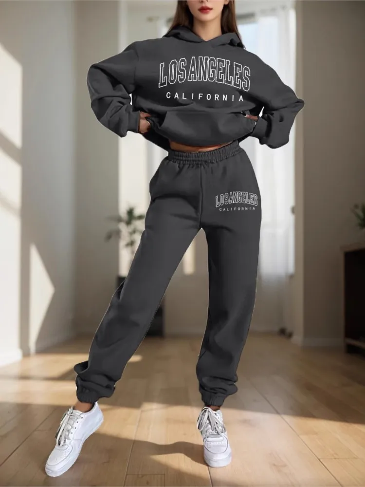 Autumn Winter Women's Two piece Pants Set Women Hoodie set Street Hip Hop Clothing Casual Female Clothing Plush sweatshirt
Autumn Winter Women's Two piece Pants Set Women Hoodie set Street Hip Hop Clothing Casual Female Clothing Plush sweatshirt