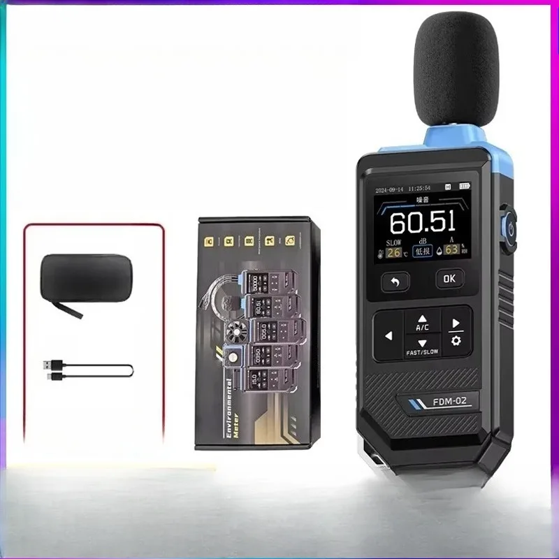 FDM-02 Professional Digital Noise Meter Sound Level Meter Handheld Sound Level Detector Decibel Measuring Instrument
FDM-02 Professional Digital Noise Meter Sound Level Meter Handheld Sound Level Detector Decibel Measuring Instrument