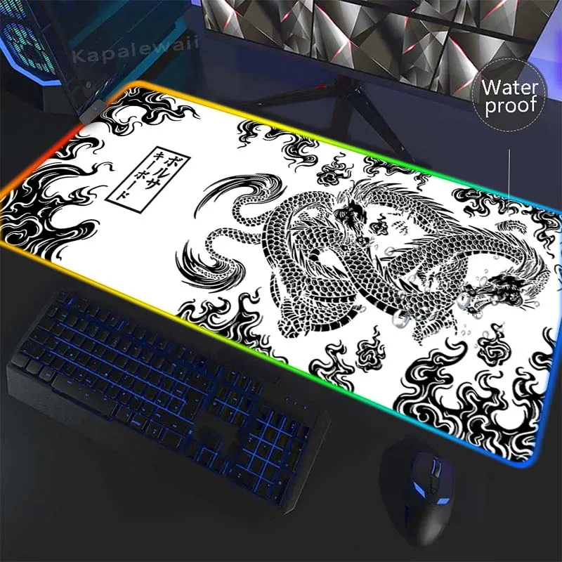RGB Large Black And White Mousepad Office Computer Mousepad Mouse Mat Natural Rubber Desk Mats LED Gaming Backlit Desk Mousemat
RGB Large Black And White Mousepad Office Computer Mousepad Mouse Mat Natural Rubber Desk Mats LED Gaming Backlit Desk Mousemat
