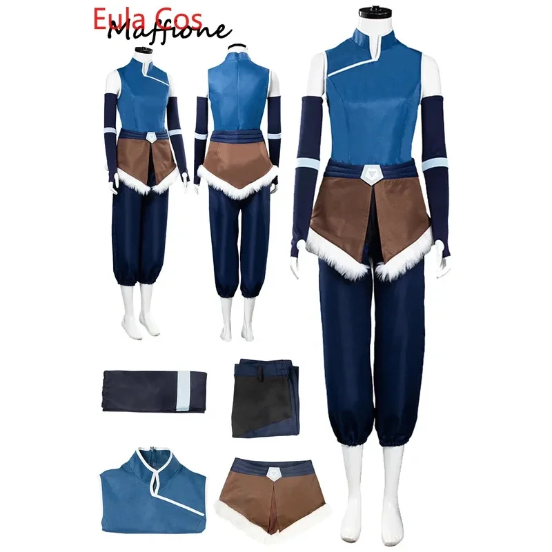 Korra Cosplay Women Costume Cartoon Avatar Last Cosplay Airbender Roleplay Outfits Girls Disguise Armguard Apron Halloween Suit 
Korra Cosplay Women Costume Cartoon Avatar Last Cosplay Airbender Roleplay Outfits Girls Disguise Armguard Apron Halloween Suit