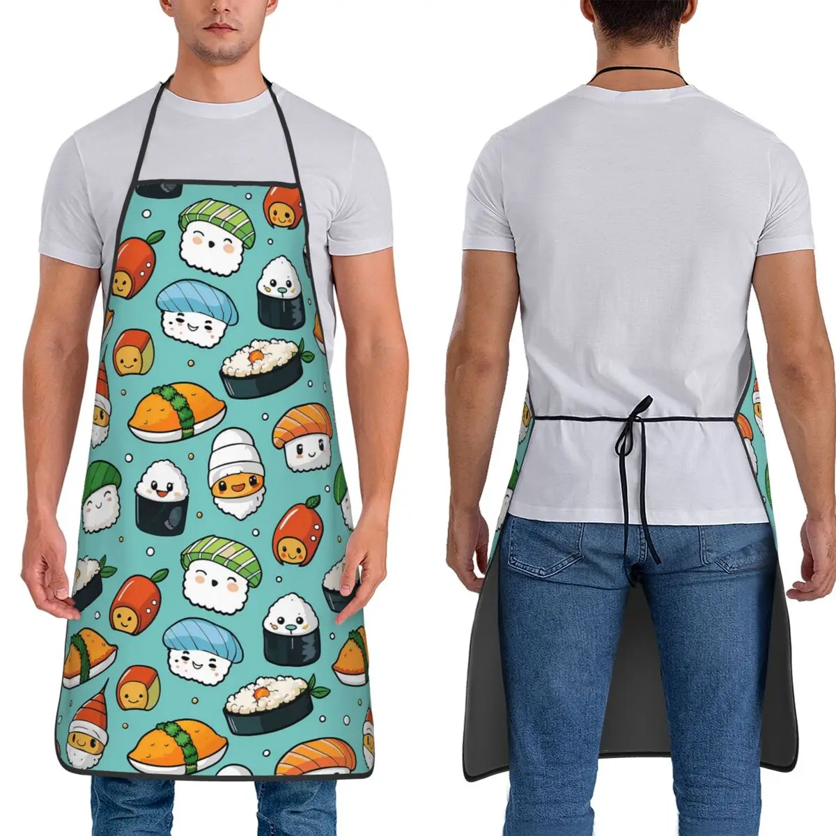 Милый фартук с рисунком персонажей суши, фартук для шеф-повара, выпечки, столб, водонепроницаемый нагрудник, кухонный сарафан для чистки для женщин и мужчин, живопись
Милый фартук с рисунком персонажей суши, фартук для шеф-повара, выпечки, столб, водонепроницаемый нагрудник, кухонный сарафан для чистки для женщин и мужчин, живопись