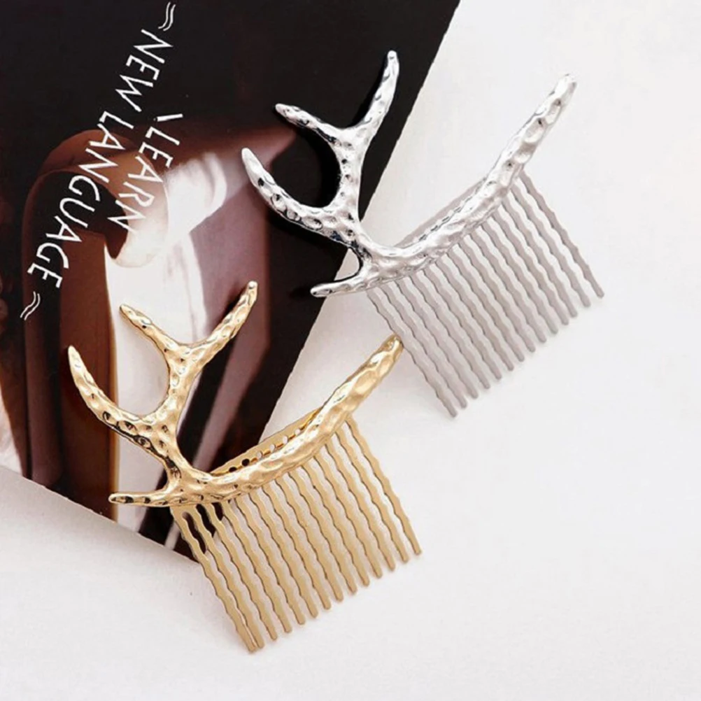 4Pcs Alloy Lightweight Christmas Antlers Headdress Hair Comb for Women Vintage Wearable Party Carnivals
4Pcs Alloy Lightweight Christmas Antlers Headdress Hair Comb for Women Vintage Wearable Party Carnivals