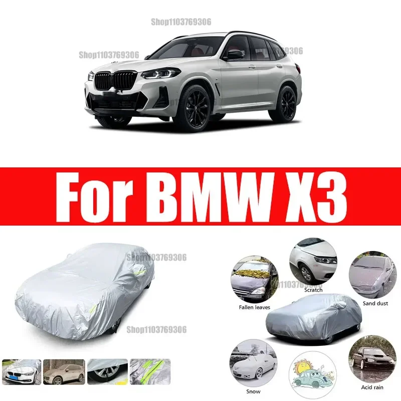 For BMW X3 Outdoor Protection Full Car Covers Snow Cover Sunshade Waterproof Dustproof Exterior Car accessories
For BMW X3 Outdoor Protection Full Car Covers Snow Cover Sunshade Waterproof Dustproof Exterior Car accessories