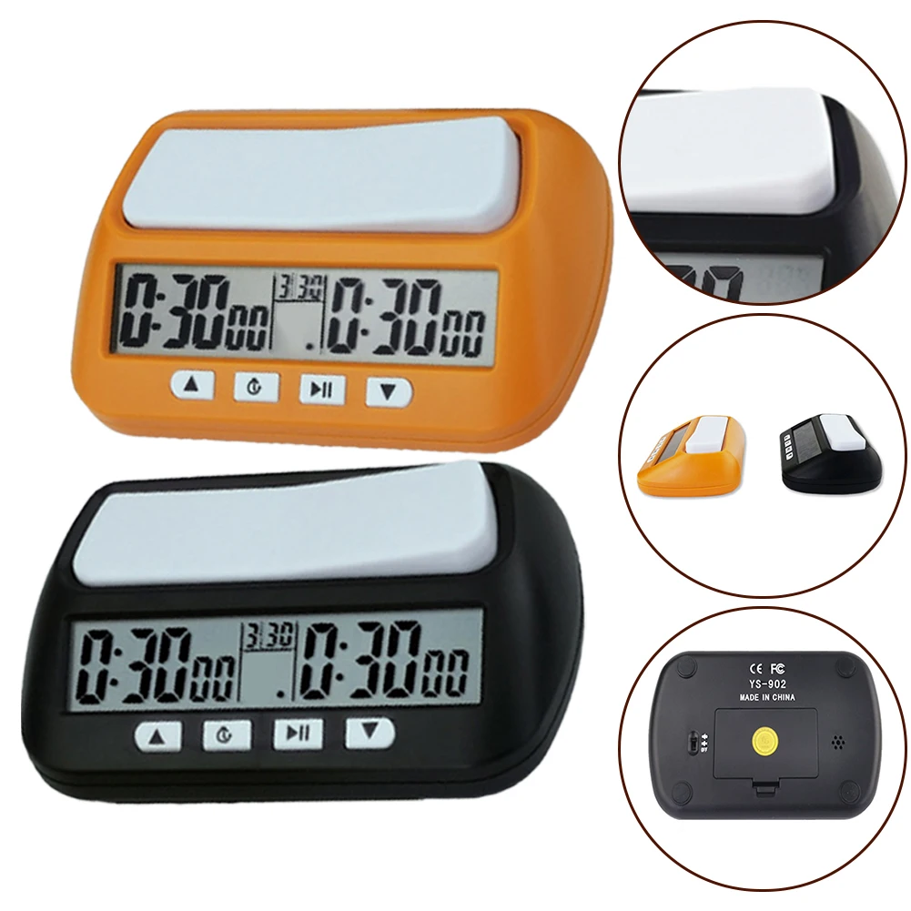 ABS Plastic Chess Clock Multipurpose Portable Game Timer Bonus Delay Modes Black Yellow For Professional Tournament Chess Games
ABS Plastic Chess Clock Multipurpose Portable Game Timer Bonus Delay Modes Black Yellow For Professional Tournament Chess Games