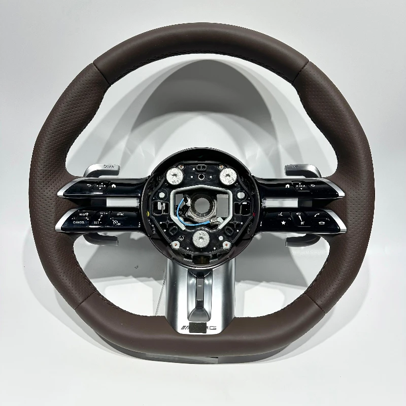 Brown Leather for Mercedes Benz Dragonfly Steering Wheel W176 W205 W212 W222 W463 W464 W205 W809 W204 W218 E63 Sports Car Parts
Brown Leather for Mercedes Benz Dragonfly Steering Wheel W176 W205 W212 W222 W463 W464 W205 W809 W204 W218 E63 Sports Car Parts