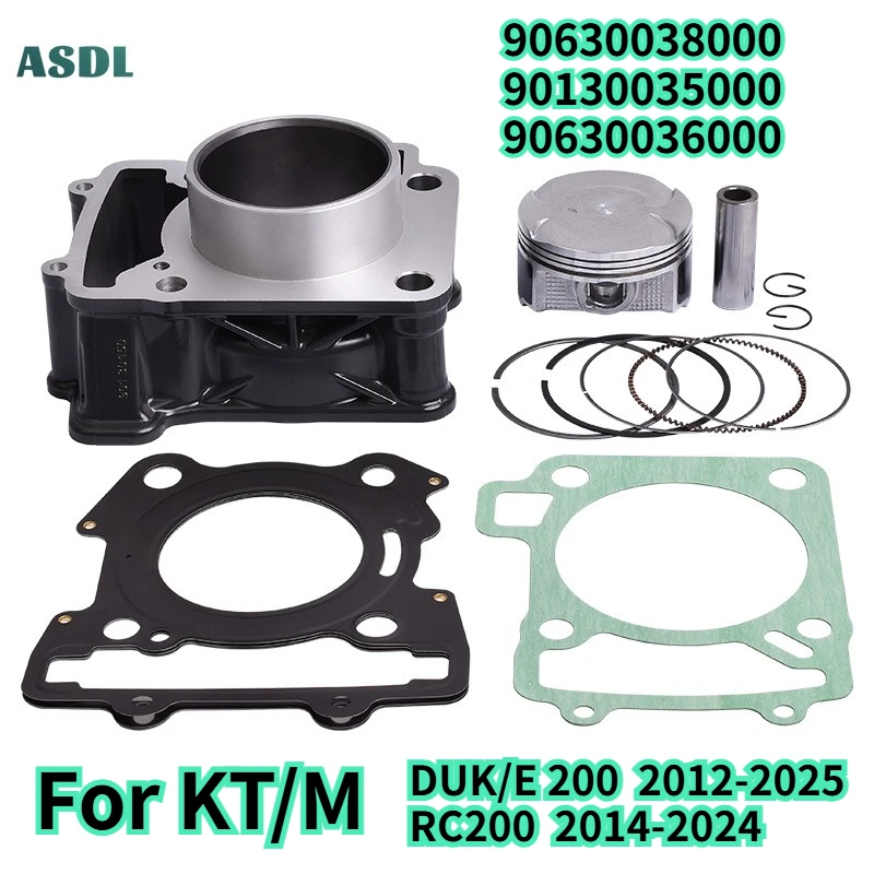 90630038000 For KT/M DUK/E 200 2012-2025 RC200 2014-2024 Motorcycle Cylinder Kits Pistons Piston Rings 90130035000 90630036000
90630038000 For KT/M DUK/E 200 2012-2025 RC200 2014-2024 Motorcycle Cylinder Kits Pistons Piston Rings 90130035000 90630036000