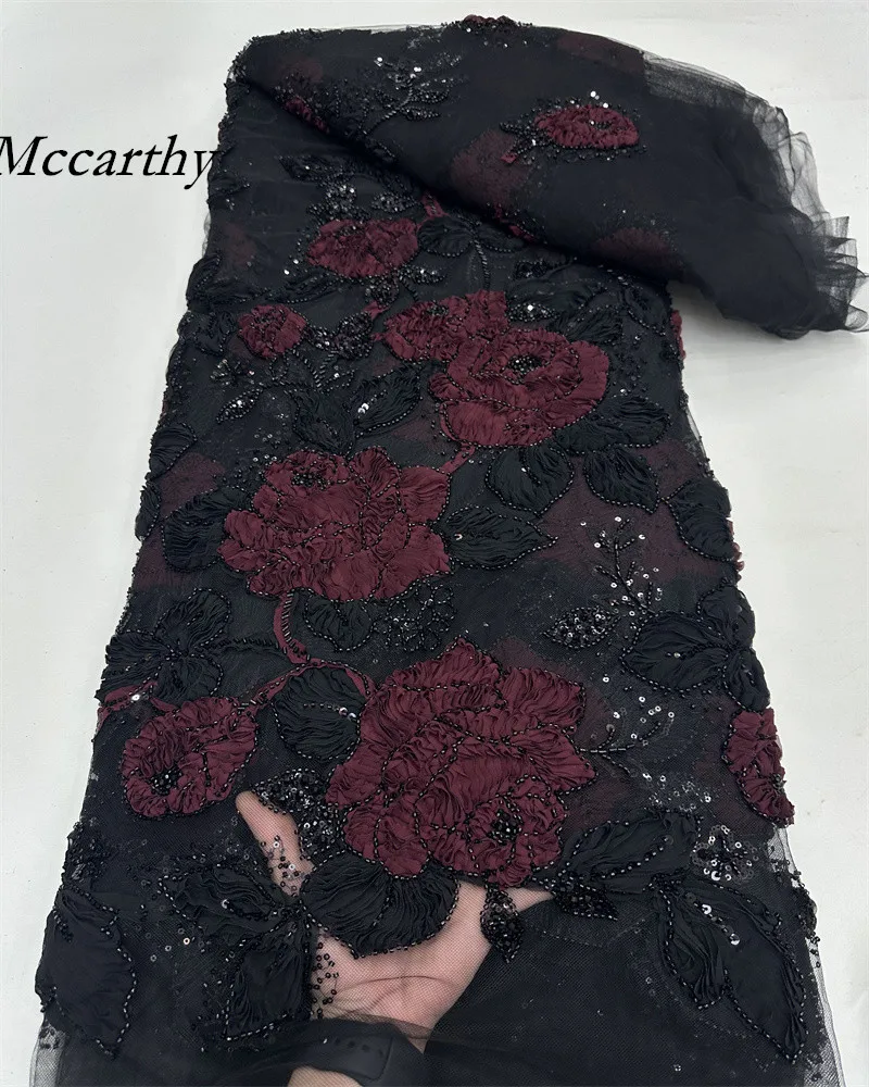 Latest Design African Elegant Handmade Beads Lace Fabrics Brown Luxury Nigerian Sequins Mesh Lace Fabric for Party Dress
Latest Design African Elegant Handmade Beads Lace Fabrics Brown Luxury Nigerian Sequins Mesh Lace Fabric for Party Dress