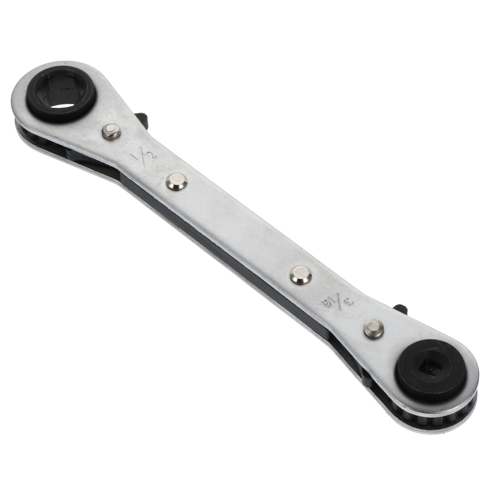 Dual Headed Ratchet Wrench Chrome Vanadium Steel Conditioner Valve Wrench Tool Suitable Factory Home Repair Shop
Dual Headed Ratchet Wrench Chrome Vanadium Steel Conditioner Valve Wrench Tool Suitable Factory Home Repair Shop