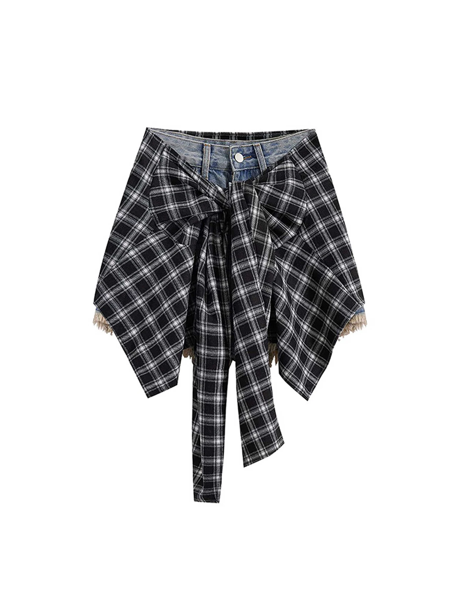 Women's Blue A-line Denim Shorts with Wrap Skirt Mini Cowboy Shorts 2000s Vintage Y2k Hot Jeans Short Pants Harajuku Summer 2025
Women's Blue A-line Denim Shorts with Wrap Skirt Mini Cowboy Shorts 2000s Vintage Y2k Hot Jeans Short Pants Harajuku Summer 2025