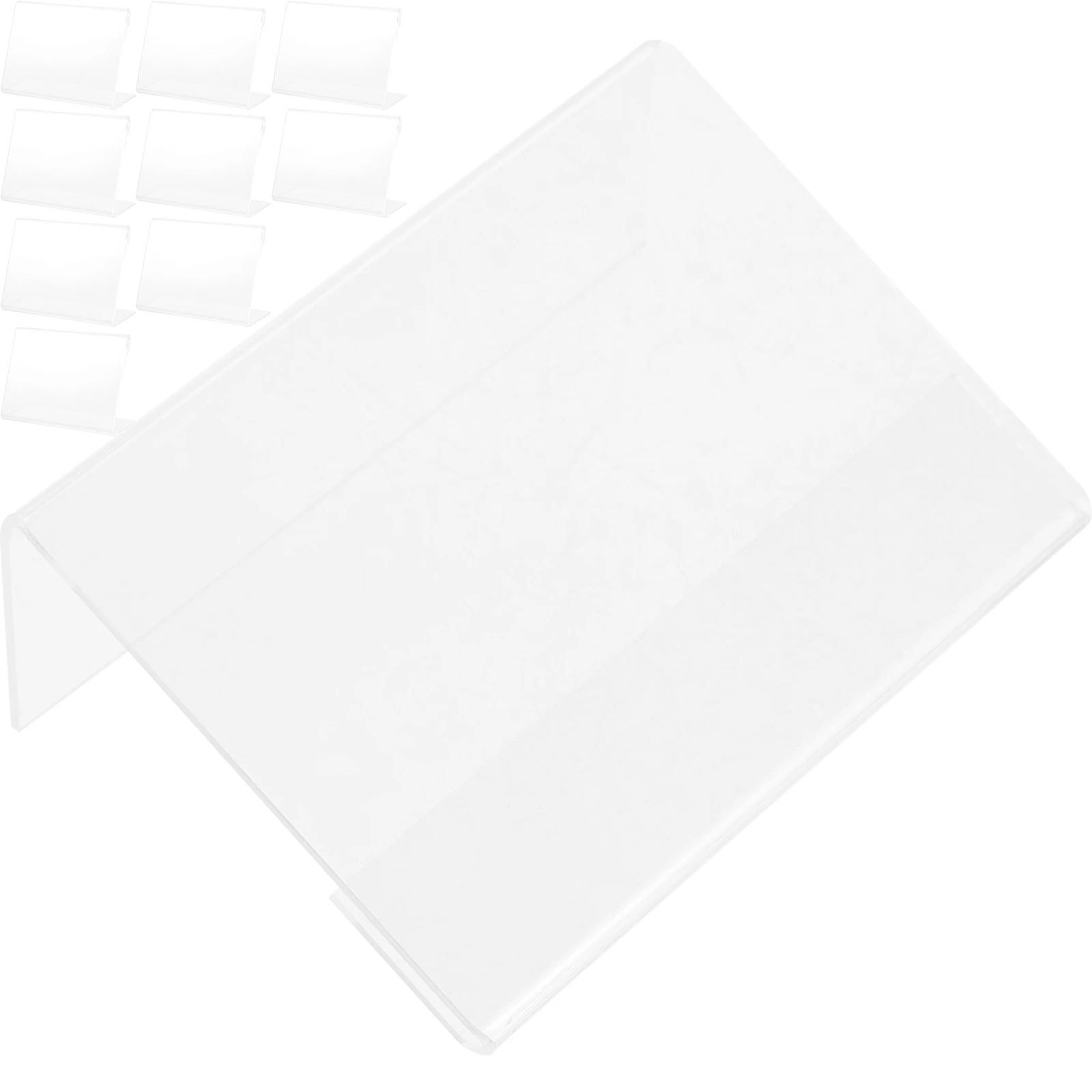 20Pcs Acrylic Table Signs Transparent Display Holders L Shape Price Advertising Food Professional Supermarket Storage
20Pcs Acrylic Table Signs Transparent Display Holders L Shape Price Advertising Food Professional Supermarket Storage
