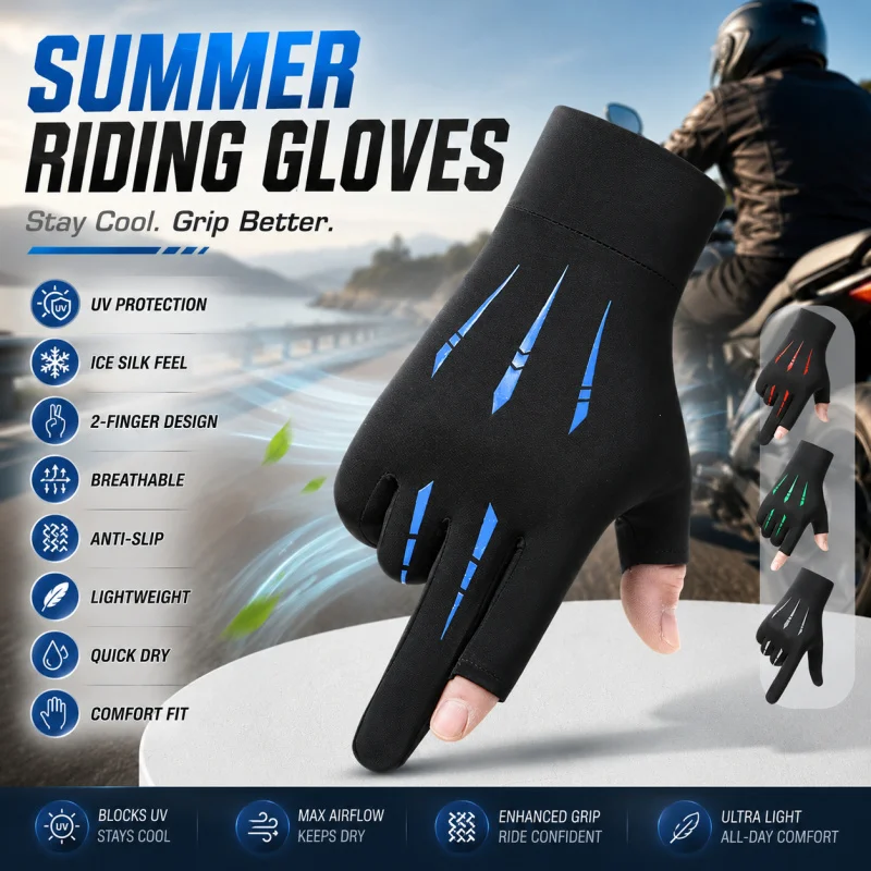 Men’s Summer Sun Protection Gloves, Fingerless Ice Silk Driving Gloves
Men’s Summer Sun Protection Gloves, Fingerless Ice Silk Driving Gloves