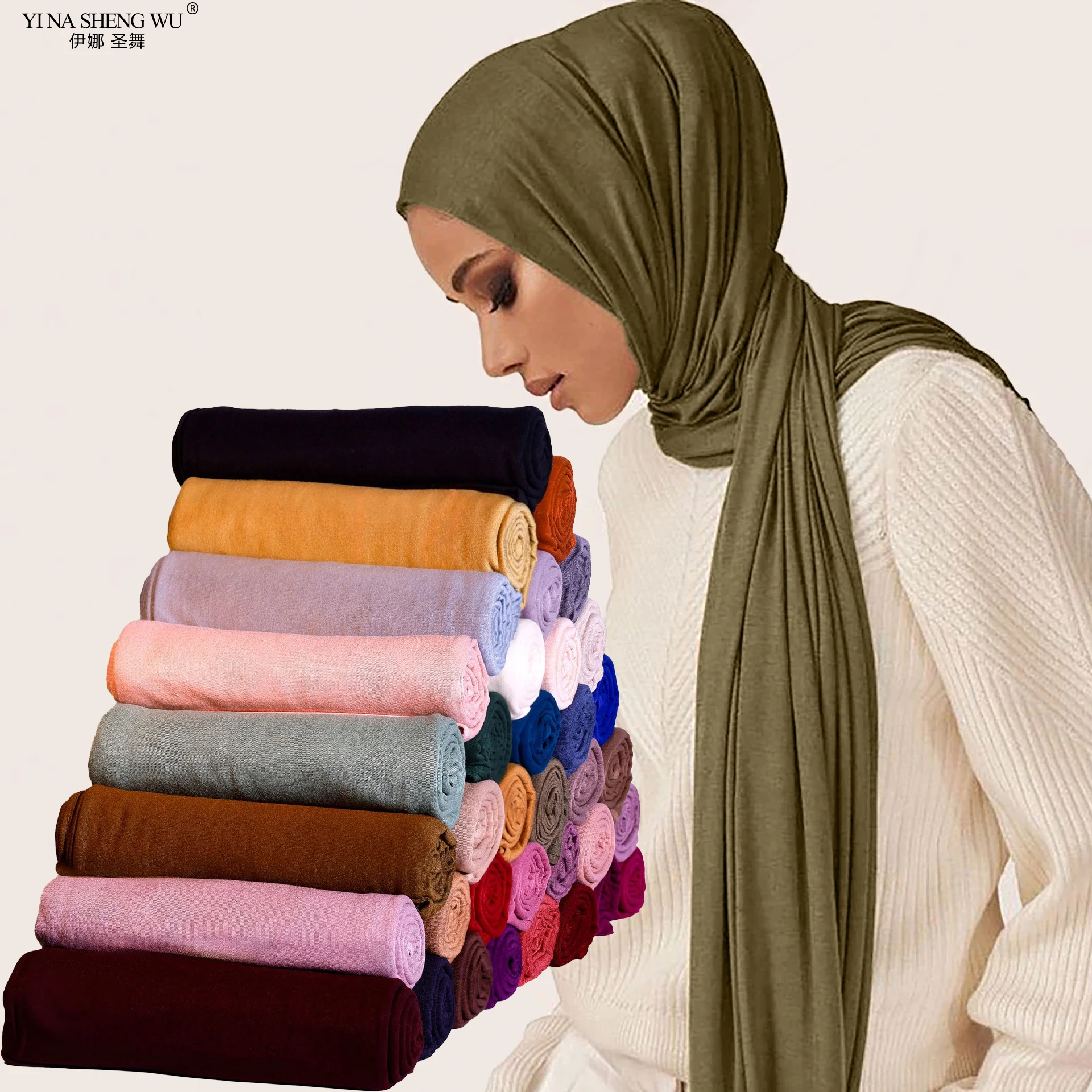 Modal Cotton Jersey Hijab Scarf Long Muslim Shawl Plain Soft Turban Tie Long Head Wraps For Women Africa Headband 170x60cm
Modal Cotton Jersey Hijab Scarf Long Muslim Shawl Plain Soft Turban Tie Long Head Wraps For Women Africa Headband 170x60cm