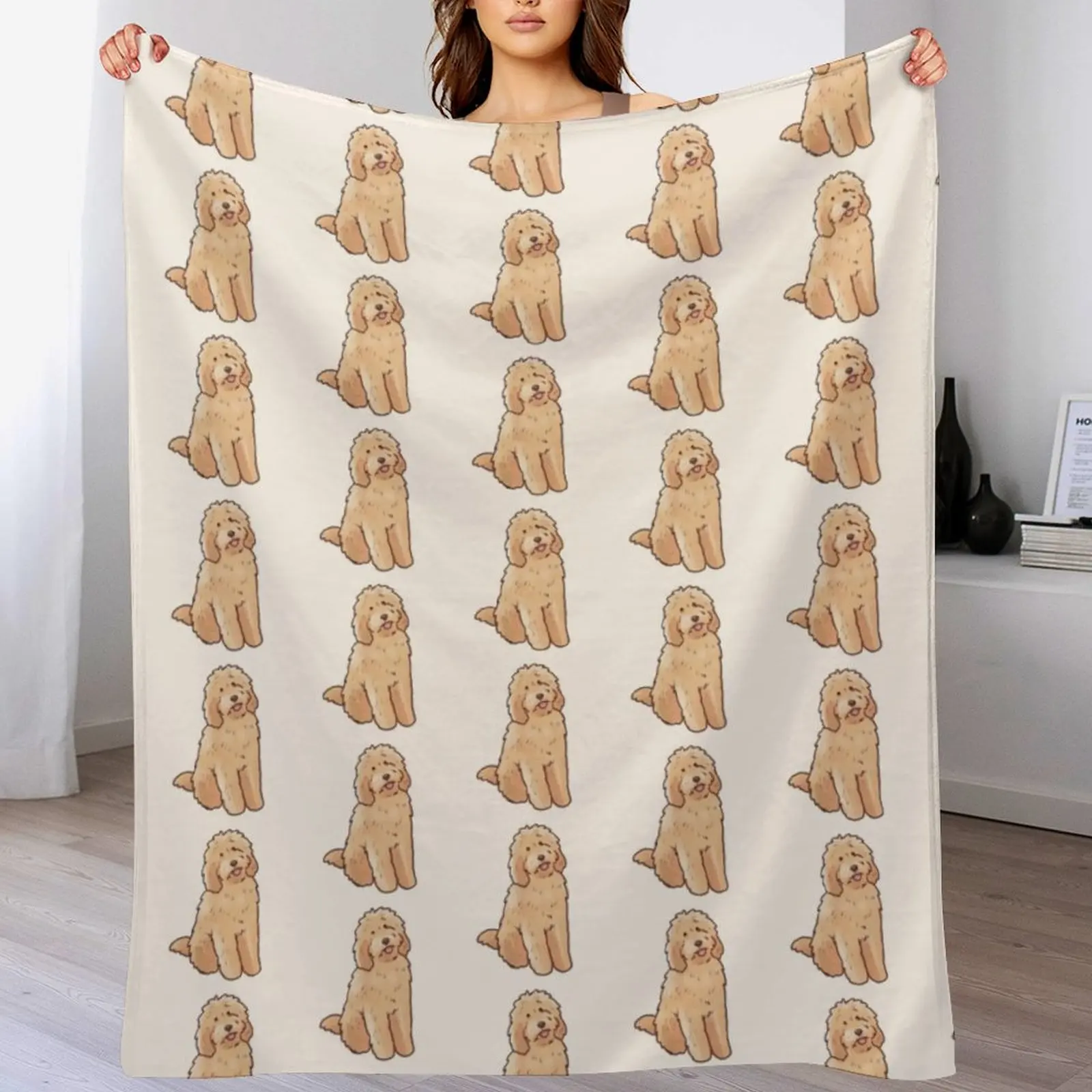 Golden doodle dog Throw Blanket Breathable Lightweight Blanket for Adults Kids
Golden doodle dog Throw Blanket Breathable Lightweight Blanket for Adults Kids