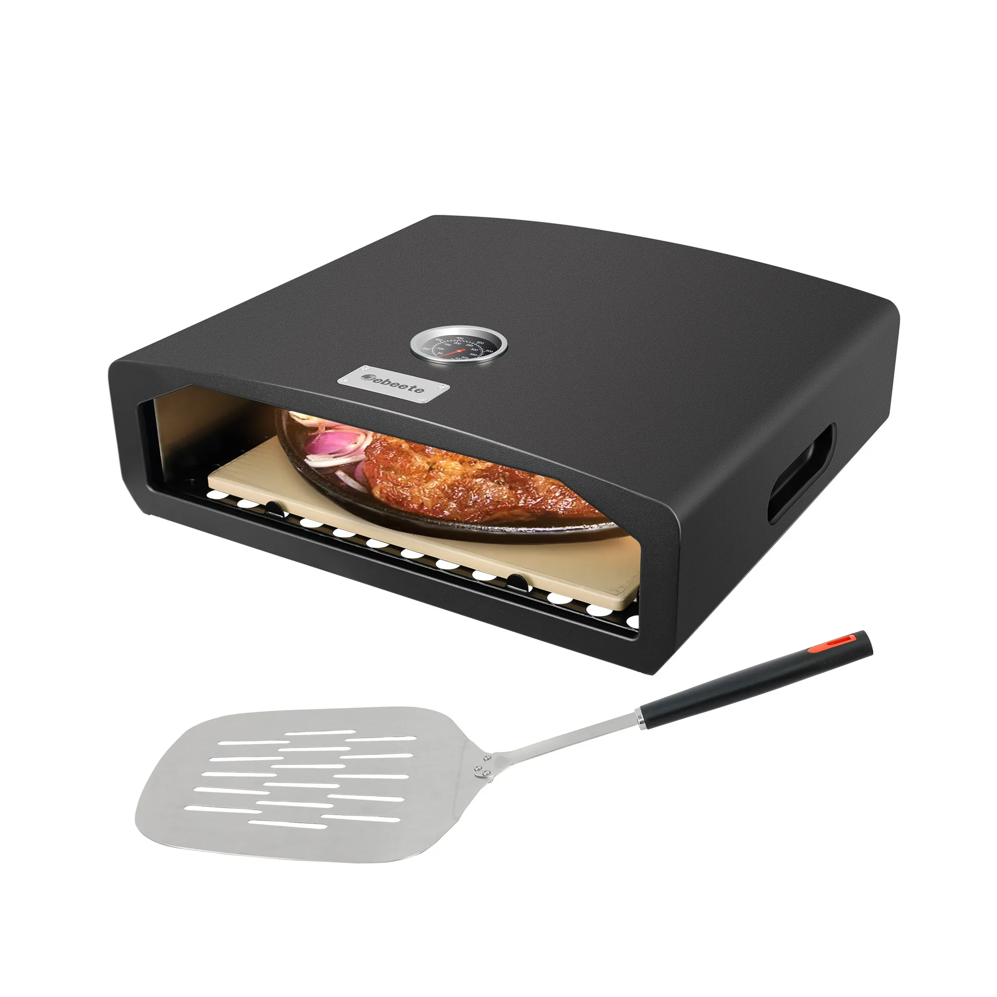 Stainless Steel Pizza Oven Kit with Pizza Peel, Thermometer, for Wood or Gas Cooking, Countertop Design
Stainless Steel Pizza Oven Kit with Pizza Peel, Thermometer, for Wood or Gas Cooking, Countertop Design