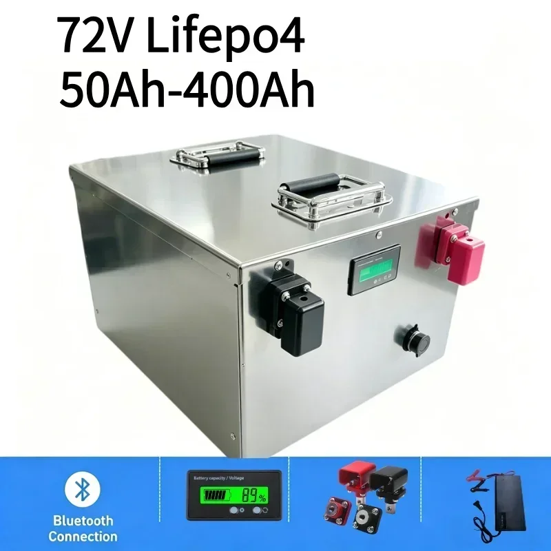72V LiFePO4 Battery 50Ah-400Ah High Capacity Built-in BMS Lithium Iron Phosphate Battery for 3000W-7000W Electric Tricycle Motor
72V LiFePO4 Battery 50Ah-400Ah High Capacity Built-in BMS Lithium Iron Phosphate Battery for 3000W-7000W Electric Tricycle Motor