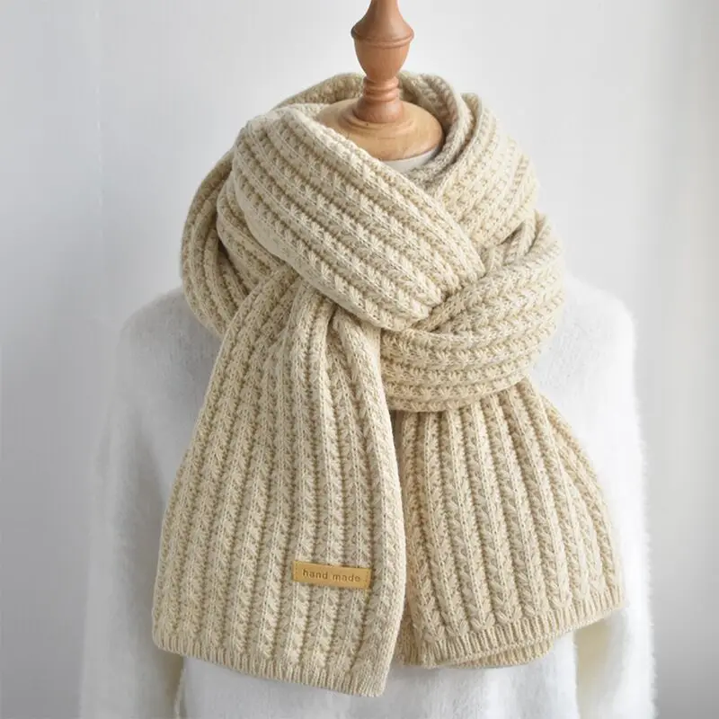 Fashion Solid Color Coarse Knit Scarf For Men And Women Winter Warm Couple Students Solid Color Scarf 24W071
Fashion Solid Color Coarse Knit Scarf For Men And Women Winter Warm Couple Students Solid Color Scarf 24W071