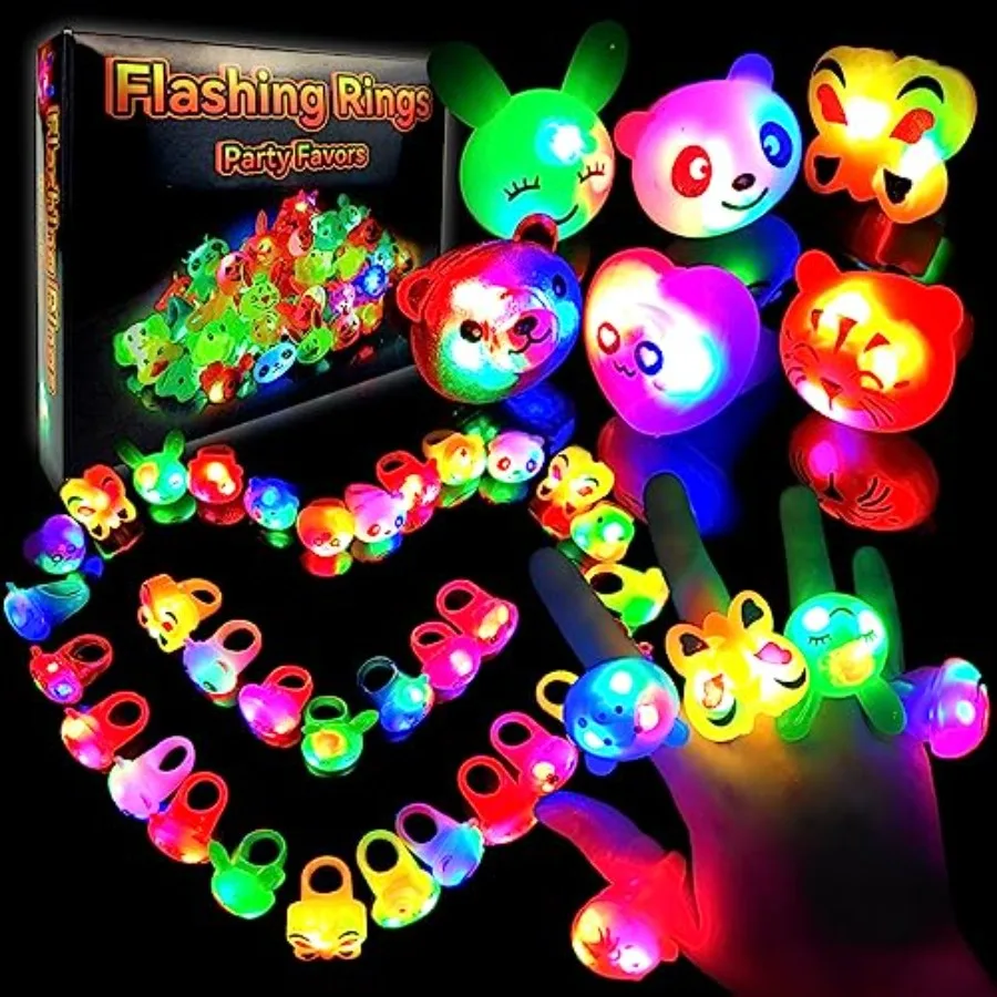 - 24 Pack LED Light Up Bumpy Rings Party Favors For Prizes Box Toys For Birthday Classroom Rewards Treasure Box Prizes Toys Glo
- 24 Pack LED Light Up Bumpy Rings Party Favors For Prizes Box Toys For Birthday Classroom Rewards Treasure Box Prizes Toys Glo